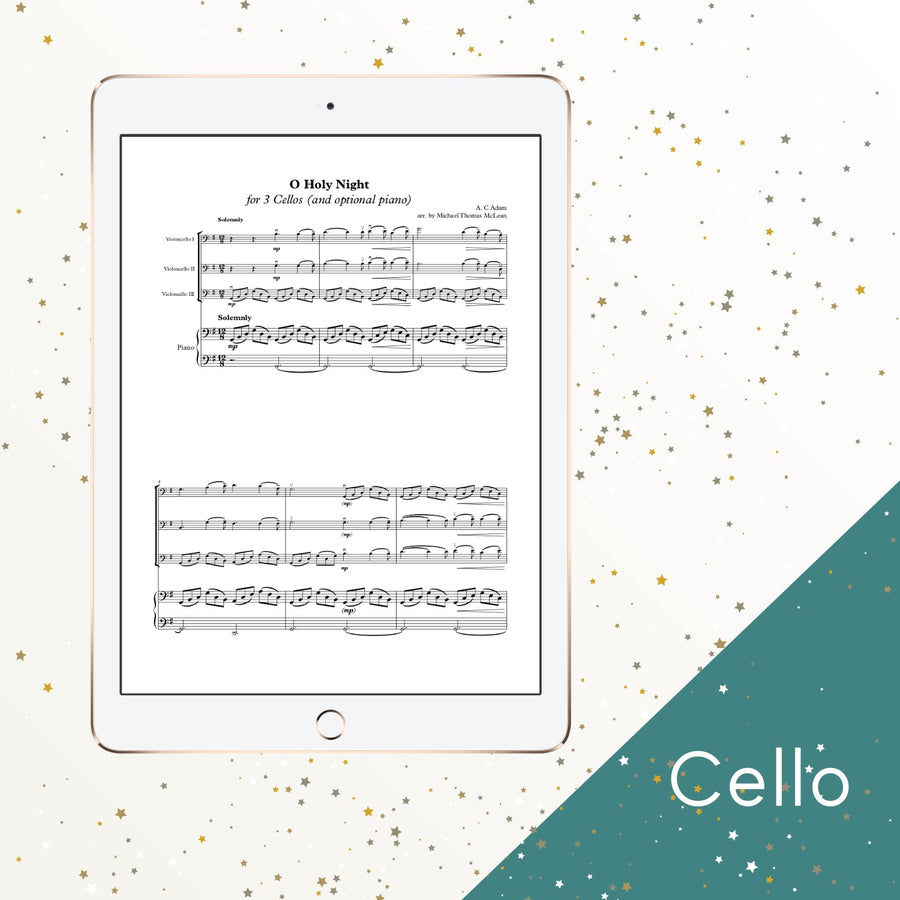 Holiday Volume #1 | 3 Cellos (and optional piano)